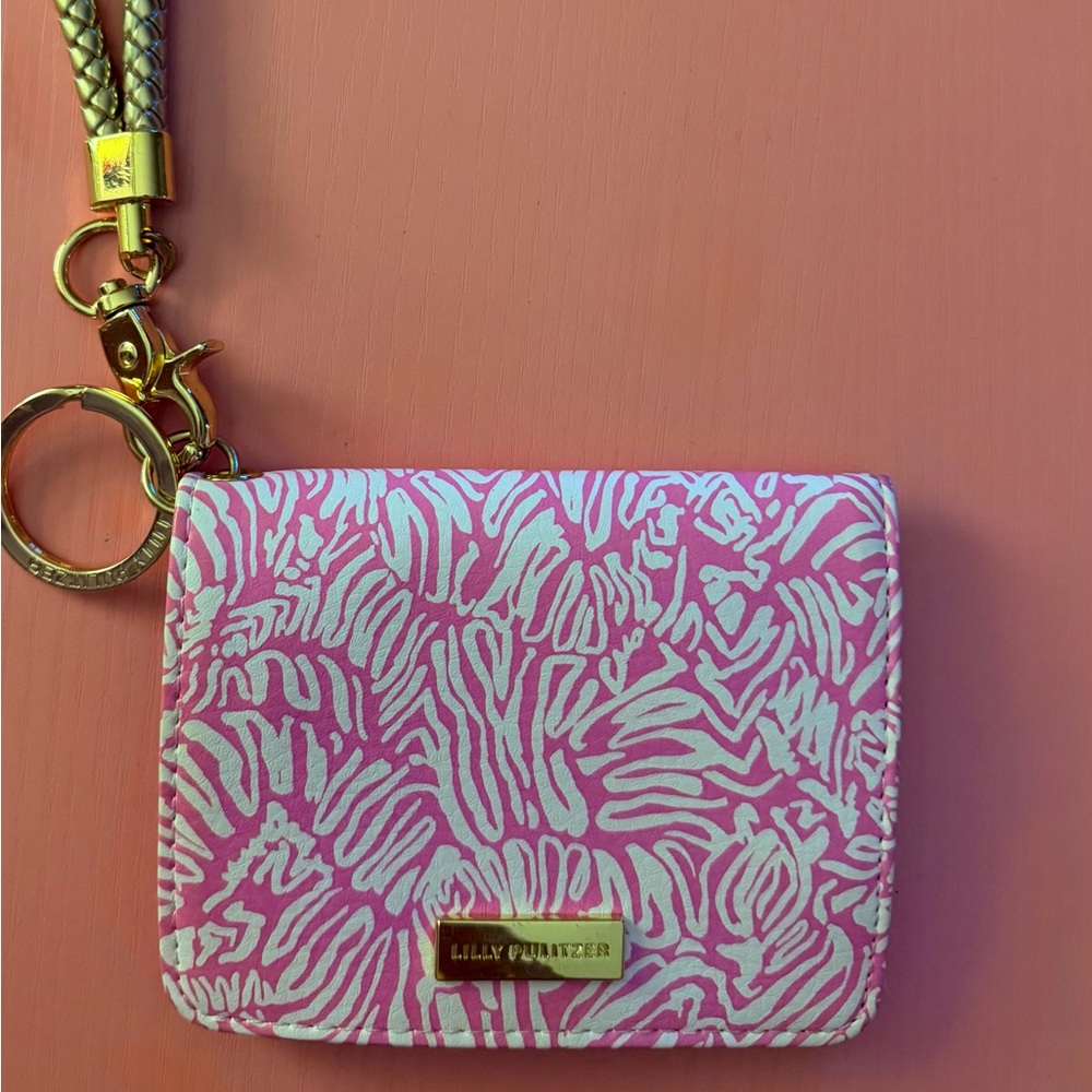 Lilly Pulitzer Pink and Cream Patterned Wallet